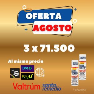 OFERTA AGOSTO 3x71500 NO INCLUYE ENVIO